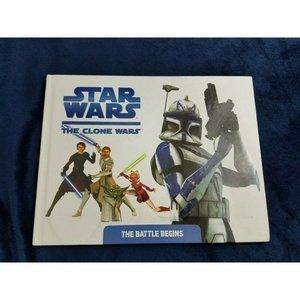 Star Wars the Clone Wars the battle begins hardback children's book 11 by 8.5 in